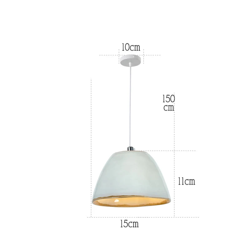 Suspension service à thé en céramique moderne LED - vue 12 sur 17