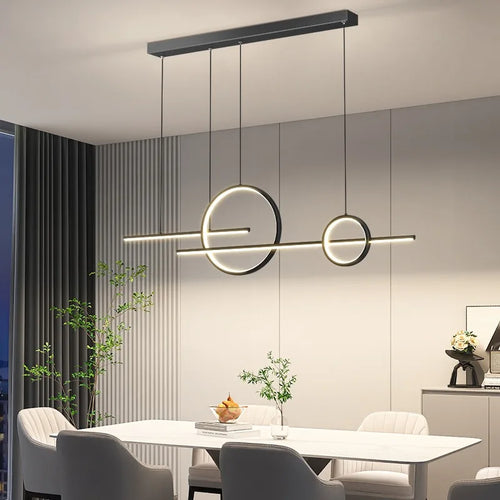 Plafonnier Led suspendu au design nordique moderne - vue 5 sur 21