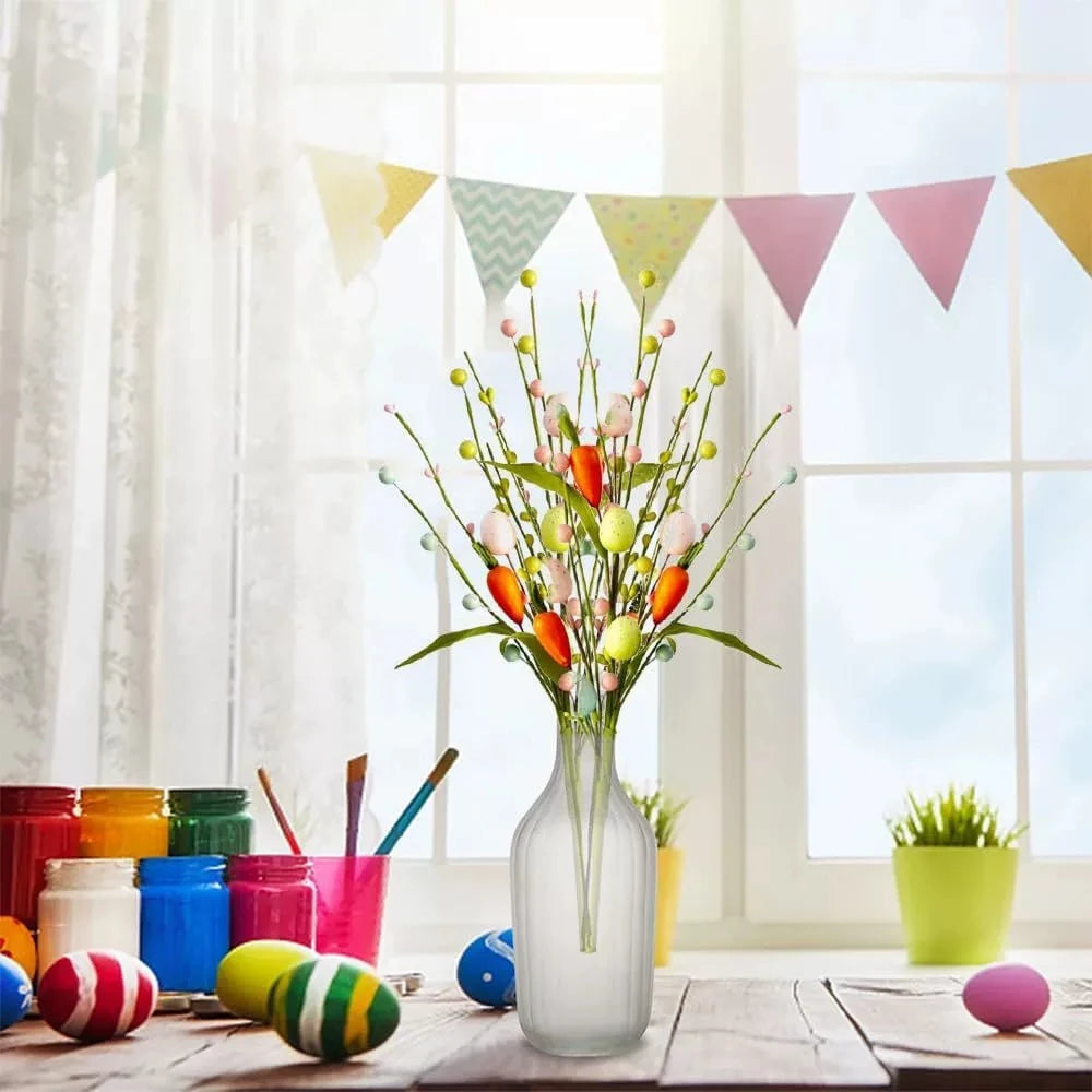 décoration florale artificielle pour Pâques et printemps - vue 7 sur 8