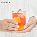 Verre transparent forme allongee style moderne pour boissons