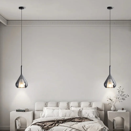 lustre design italien moderne minimaliste en verre
