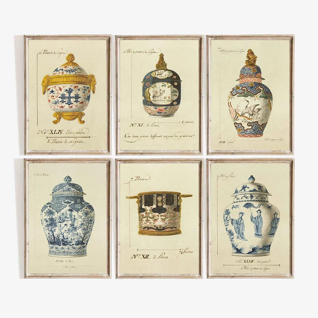pot en porcelaine vintage pour décoration murale et cadeaux
