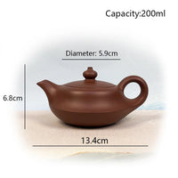 théière yixing zisha artisanale rétro en argile 2l