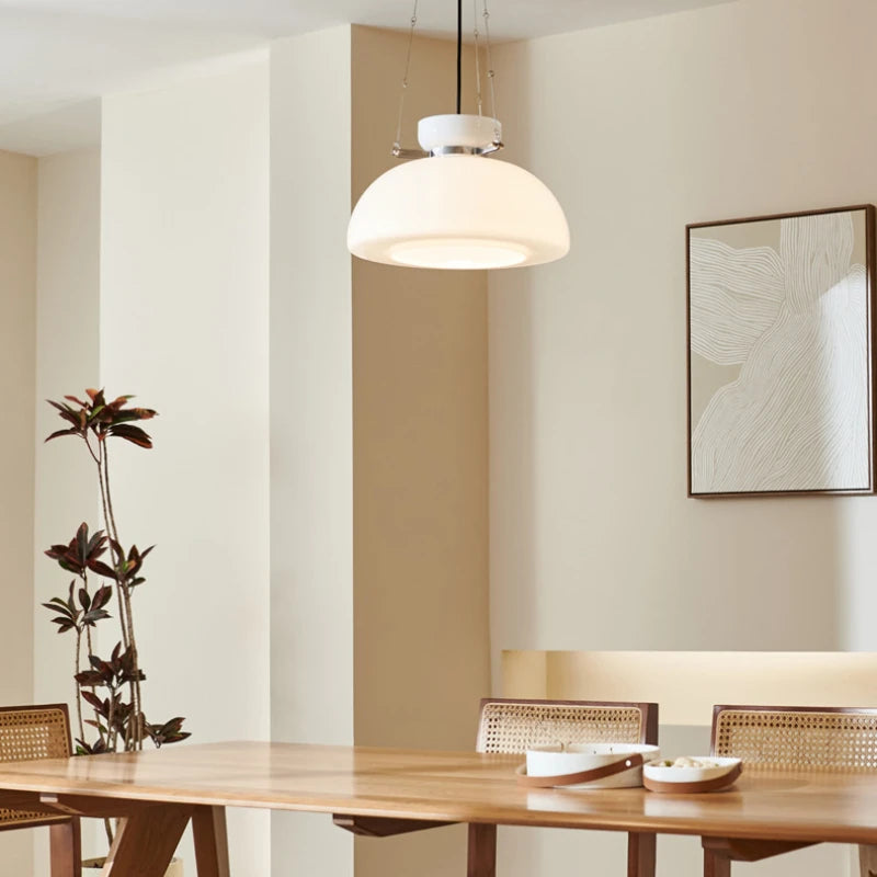 suspension LED style bauhaus médiéval pour restaurant rétro - vue 6 sur 7