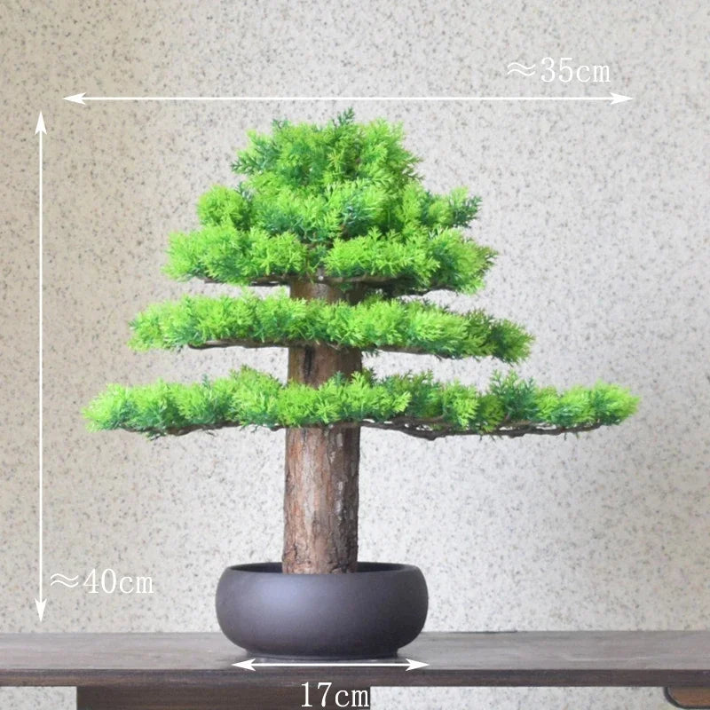 décoration intérieure faux arbre bonsaï style chinois pour intérieur et extérieur - vue 14 sur 22
