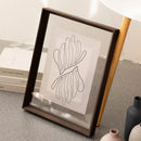 Double-Sided Clear Acrylic Photo Frame For Photos, Certificates And Specimen Displays Tabletop And Wall Mounted