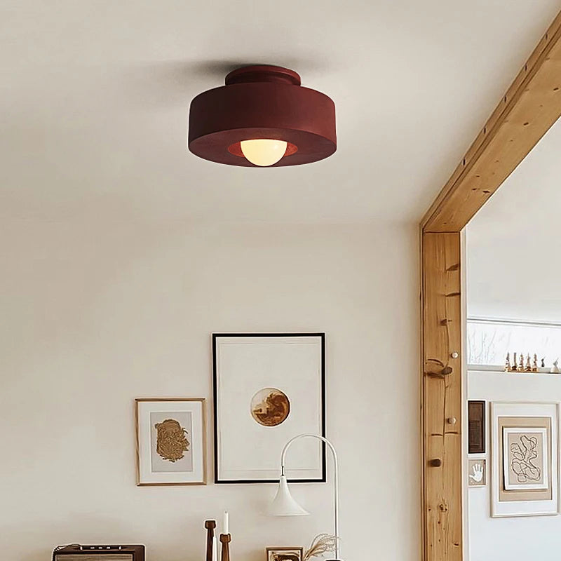 plafonnier led minimaliste nordique style japonais vent silencieux