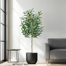 Realistic artificial olive branch for interior decoration