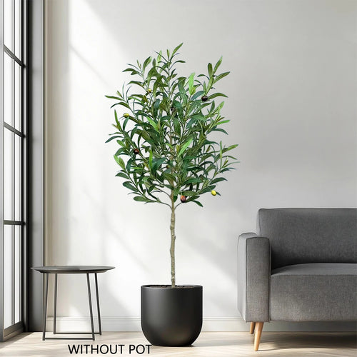 Realistic artificial olive branch for interior decoration