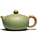 Théière chinoise en argile yixing motif lotus artisanale