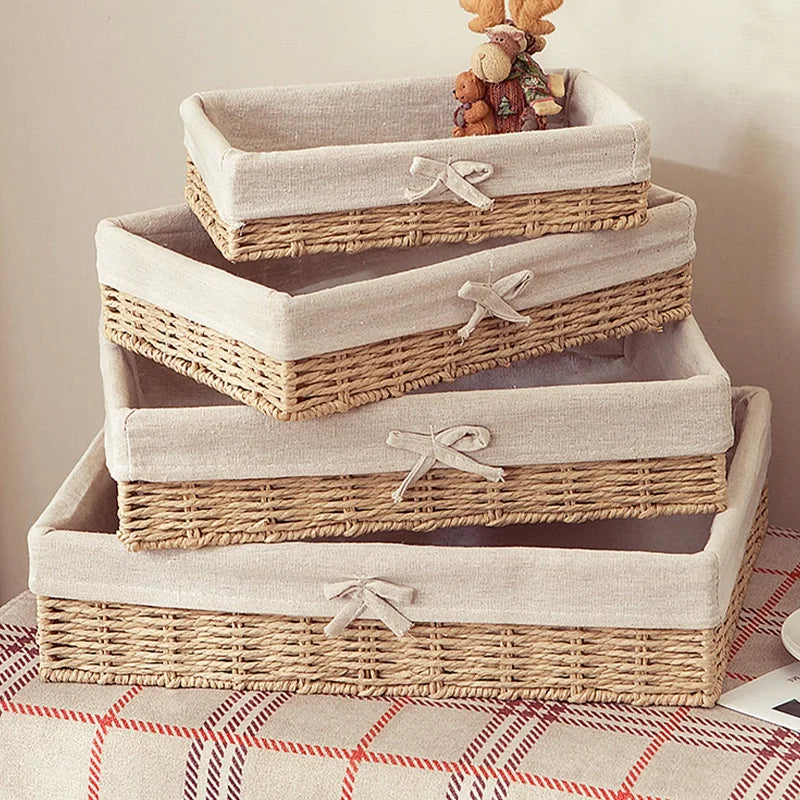 panier de rangement décoratif pour cosmétiques et fournitures - vue 2 sur 17