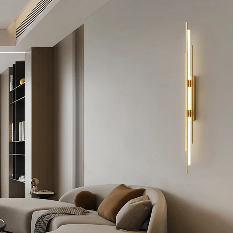 Nordique LED Ligne Applique De Luxe Art Designer Applique Escalier Allée Lumière Salon Chambre Restaurant Décor Luminaire 6pa - vue 5 sur 10