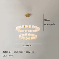 suspension en laiton design nordique led réglable