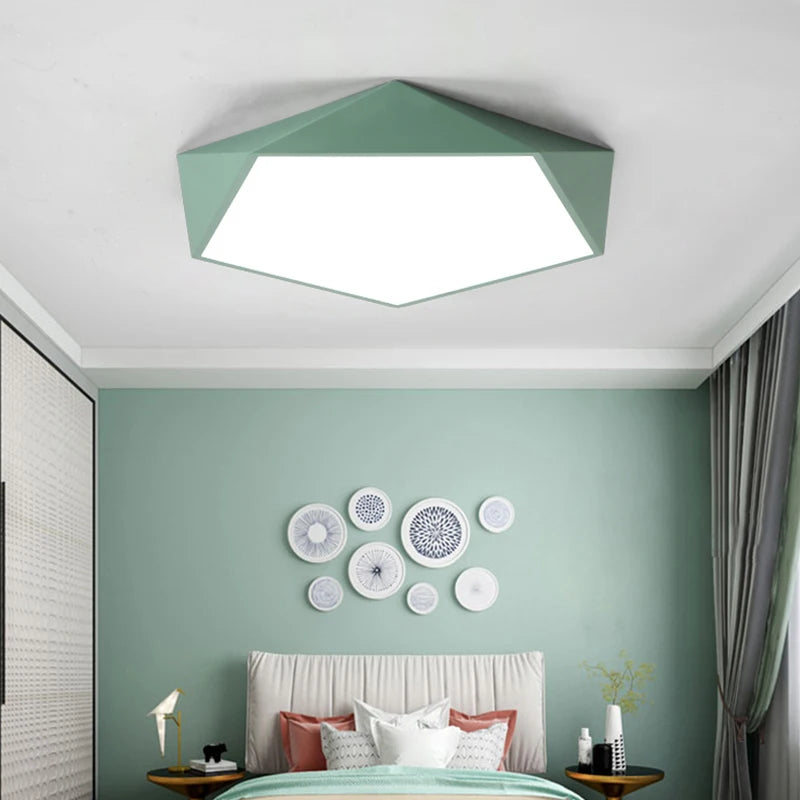 Modern minimalist nordic geometric LED lamp - vue 4 sur 30