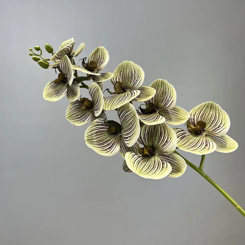 fleurs artificielles orchidée papillon en coton et silicone décoratives