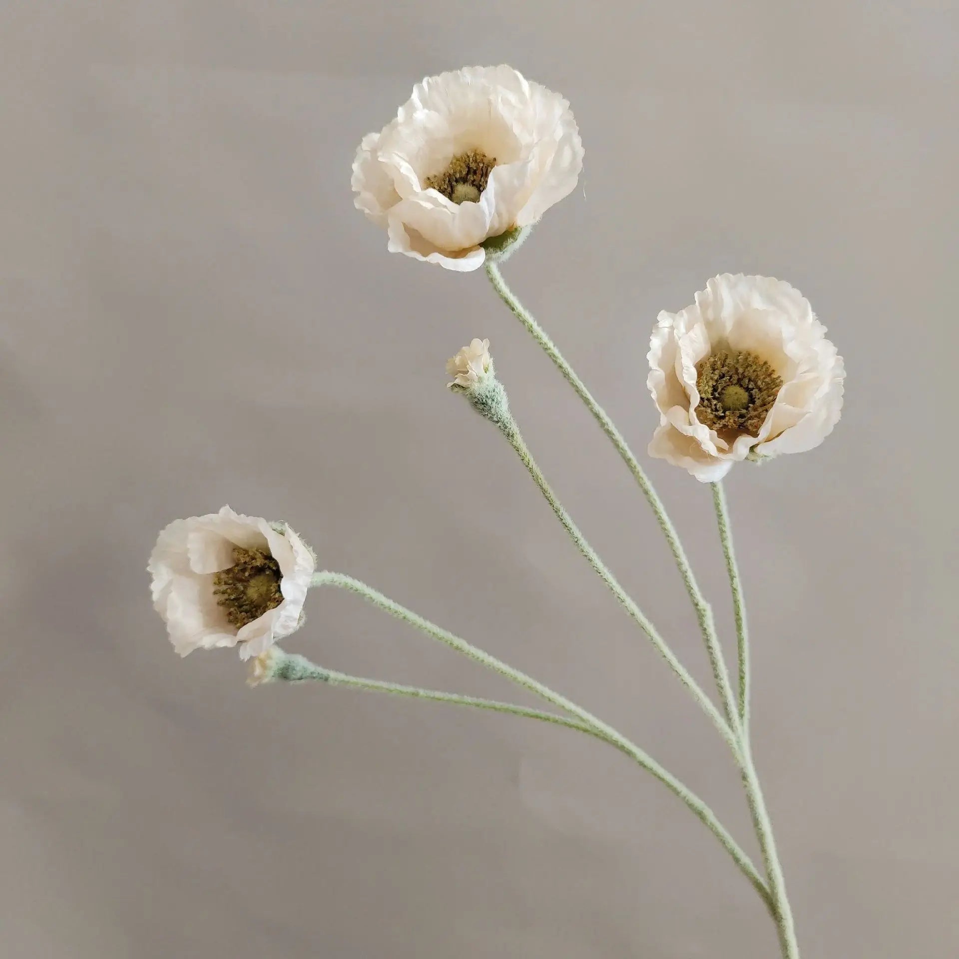 fleurs artificielles de pavot pour décoration mariage jardin et DIY - vue 8 sur 15