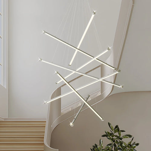 lustre moderne led en aluminium pour éclairage intérieur