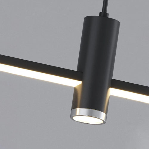 suspension led moderne minimaliste en métal