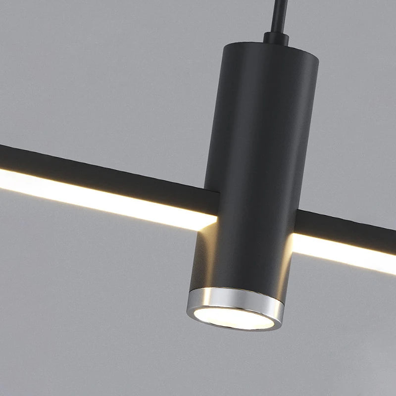 suspension led moderne minimaliste en métal - vue 6 sur 13