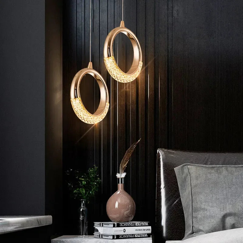 Suspension De Luxe En Cristal à LED design - vue 4 sur 13
