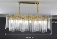 lustre en cristal moderne design luxe pour intérieur