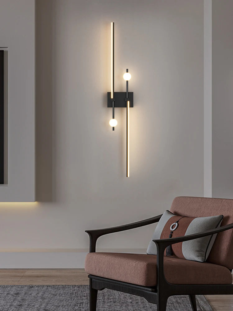 Minimalist Design Led Wall Light Sconce Lamp 80cm Indoor - vue 4 sur 8