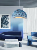 Minimalist wabi-sabi LED chandelier for loft and cafe decor