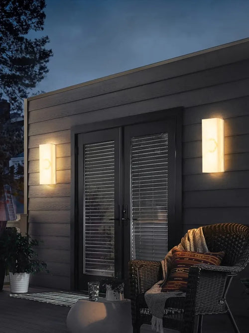 applique murale led géométrique étanche design moderne pour intérieur extérieur - vue 4 sur 12