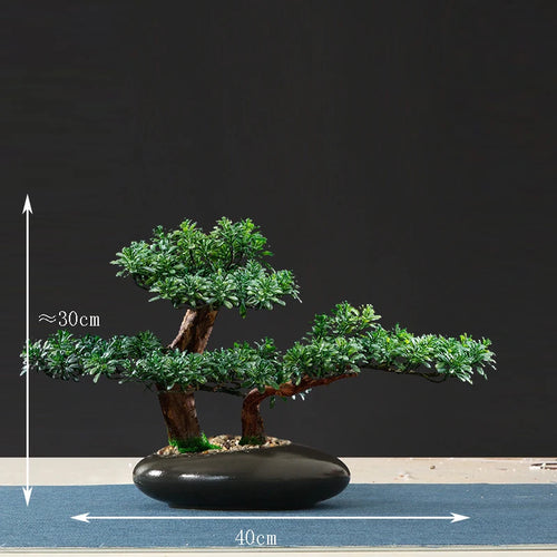 faux arbre bonsaï décoratif pour salon et aménagement paysager