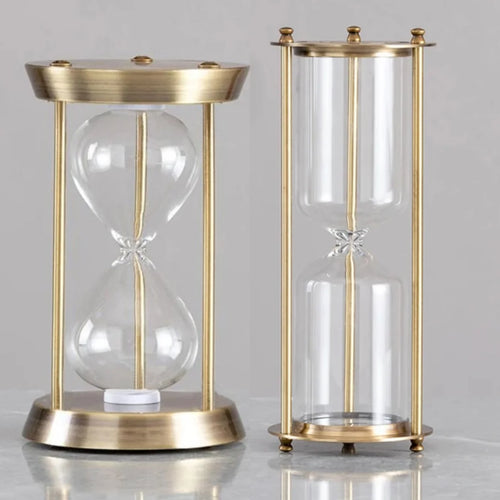 bouteille sablier en verre vintage décoration créative pour la maison