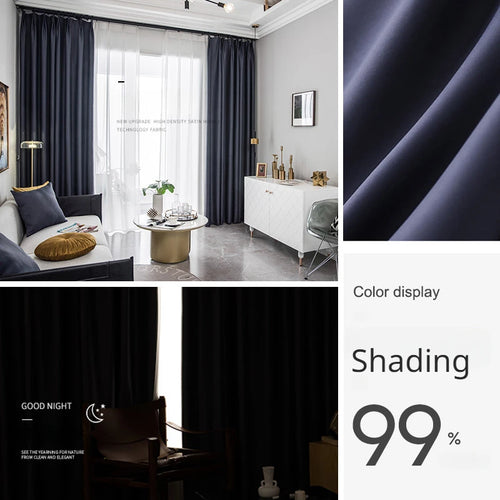 Rideau moderne occultation élevée pour salon chambre