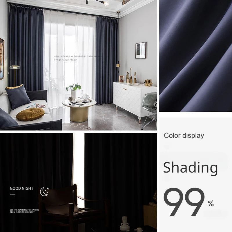 Rideau moderne occultation élevée pour salon chambre - vue 13 sur 19