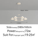 lustre moderne minimaliste trois têtes style crème italienne