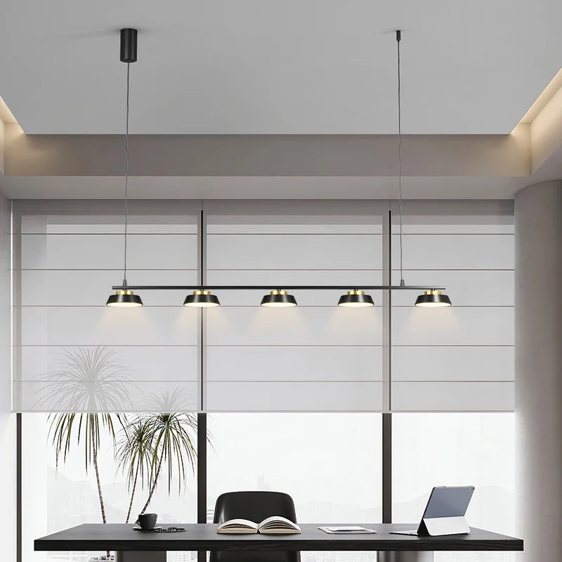 Lustre Led de simplicité moderne pour salon - vue 3 sur 13