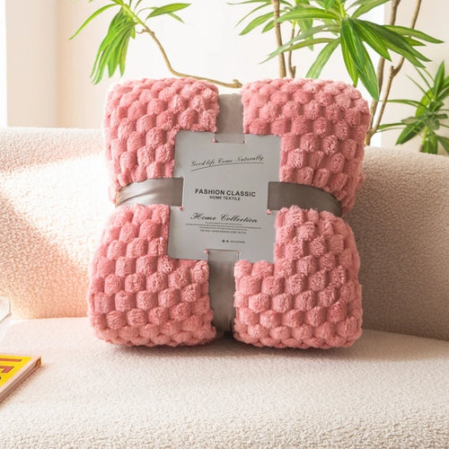 plaid carreaux doux moelleux velours salon chambre