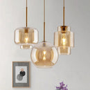 Minimalist nordic glass LED pendant light