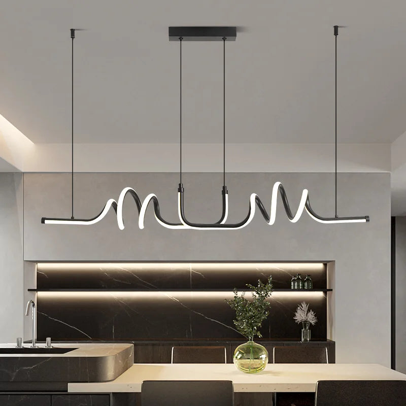 Modern minimalist pendant light for decorative indoor lighting - vue 3 sur 7