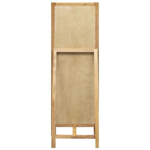 Floor mirror 48x46,5x150 cm solid oak wood home decoration wall decal living room decoration - vue 5 sur 7