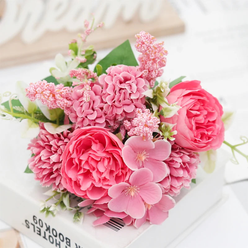 bouquets de mariée en soie pivoine décorations florales pour mariage - vue 11 sur 12