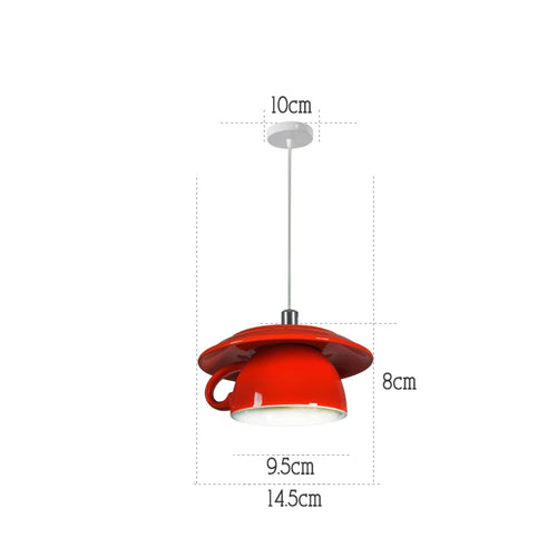 suspension moderne en céramique led théière pour cuisine - vue 22 sur 30
