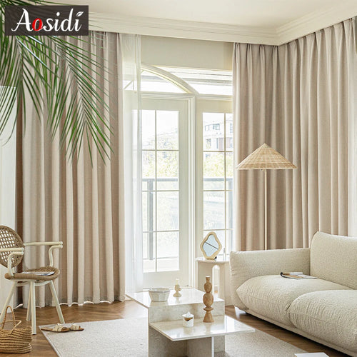 Rideau occultant moderne pour chambre salon isolation thermique - vue 3 sur 8