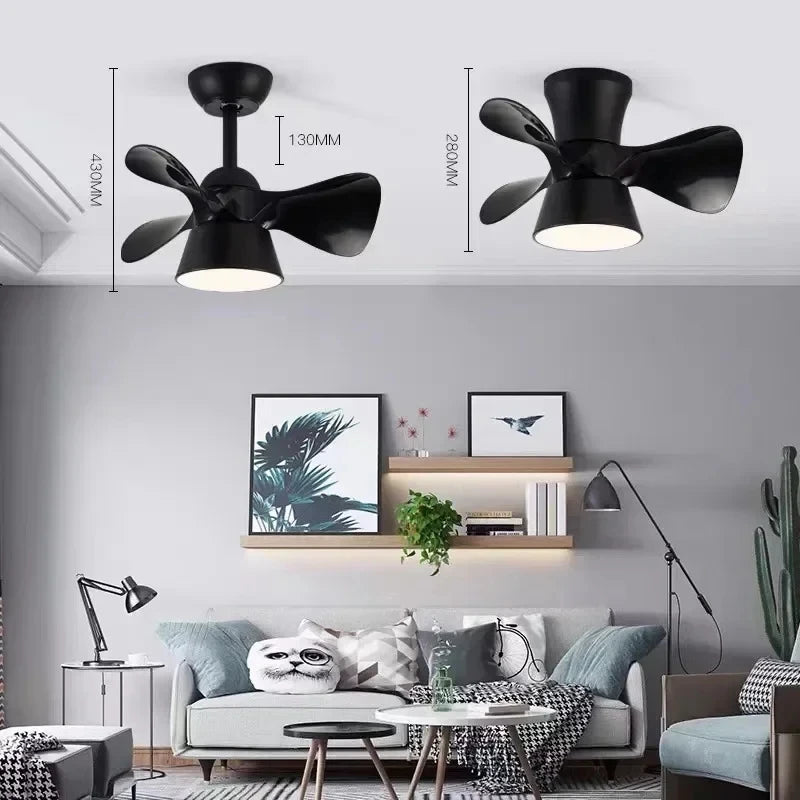 ventilateur de plafond lumineux avec télécommande et 6 vitesses - vue 5 sur 12