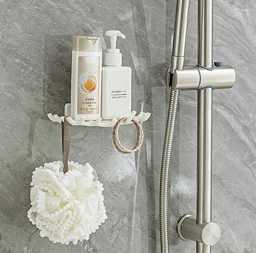 porte-savon mural auto-adhésif sans perforation pour salle de bain - vue 4 sur 8