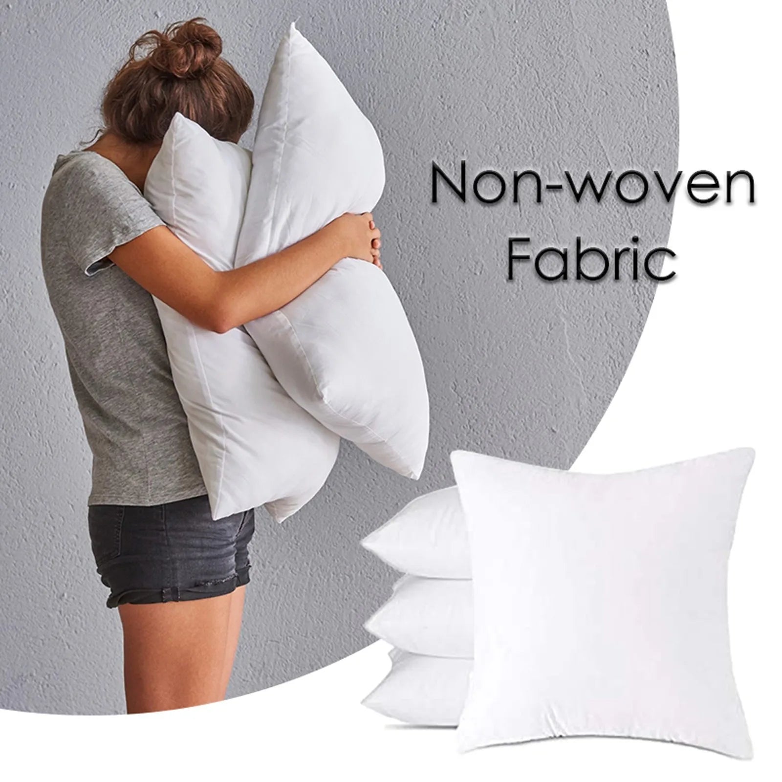 1/3pcs Headboard cushion core non-woven cloth with woolen cloth, Three Size Of Soft Pillow Inserts, Comfortable Home Bedding