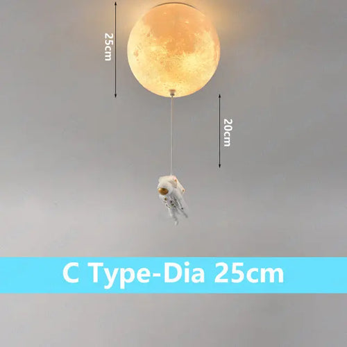 Plafonnier lunaire avec astronaute - vue 14 sur 15