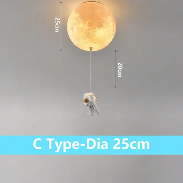 Plafonnier lunaire avec astronaute - vue 13 sur 15