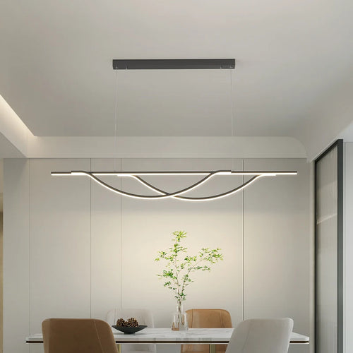 Modern minimalist Nordic chandelier for bar and restaurant - vue 2 sur 12