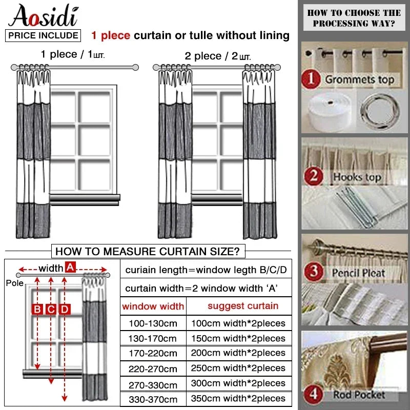Voilage tulle dégradé moderne léger pour salon chambre - vue 7 sur 10