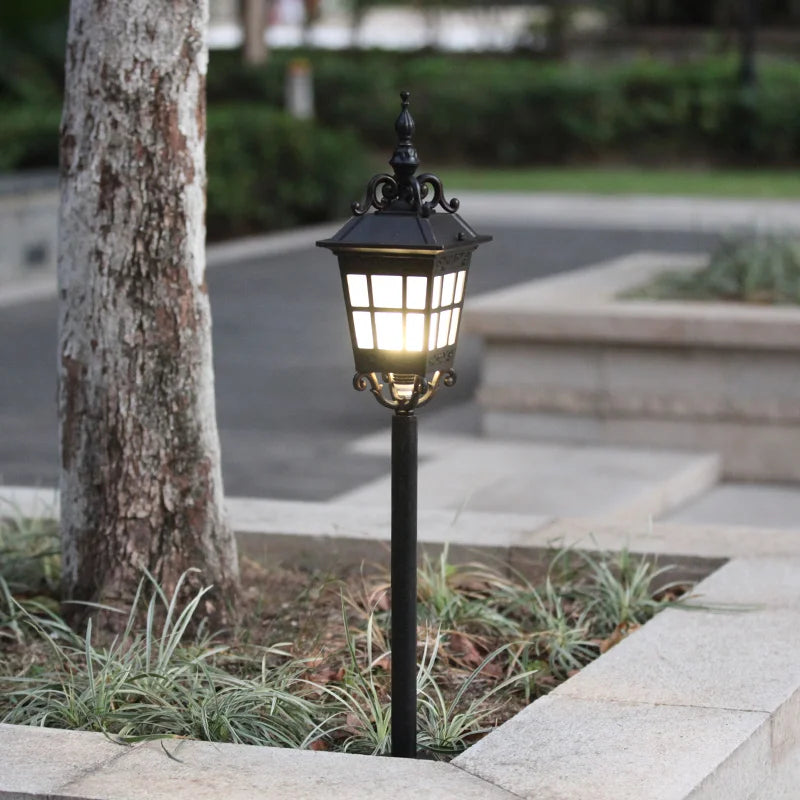 Lampe à gazon extérieure en aluminium porche jardin étanche réglable parc décoration cour pelouse paysage IP54 lumières pelouse lumière - vue 5 sur 8