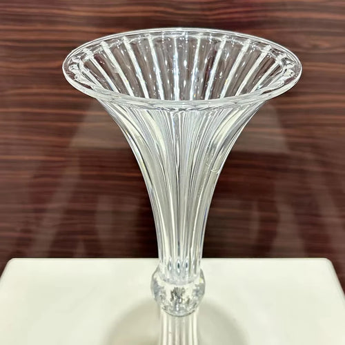Transparent Acrylic Wedding Vases, Horn Style, Party Table Centerpiece, Family Table Decoration, High 45cm, New, 10Pcs - vue 5 sur 7